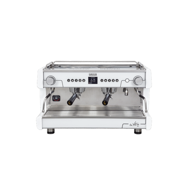 Cafetera Espresso Caggia Vetro 2G Blanca
