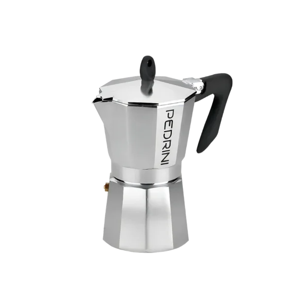 Cafetera Italiana Moka Pedrini Aluminio 3 Tazas