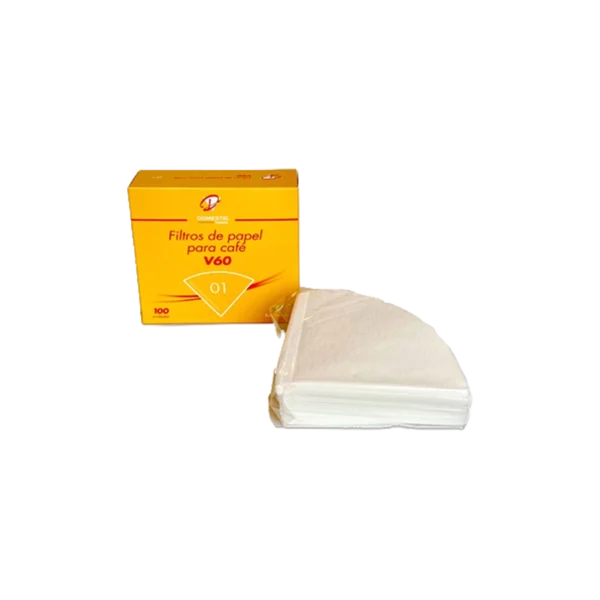 Filtros Papel Domestic Cafetera Electrica X 100 (01) Blanco